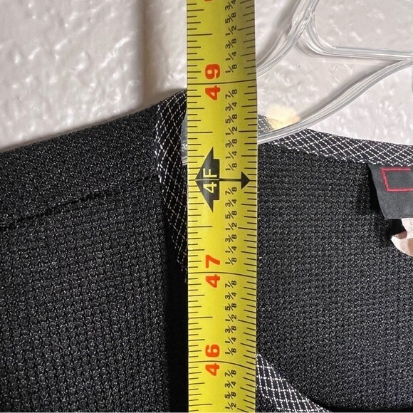 J.S.J. Sz 2P Sheath Maxi Dress Black with Overlay Side Zip - Picture 9 of 11